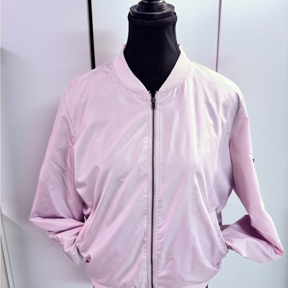 Women's Light Pink Bomber Jacket